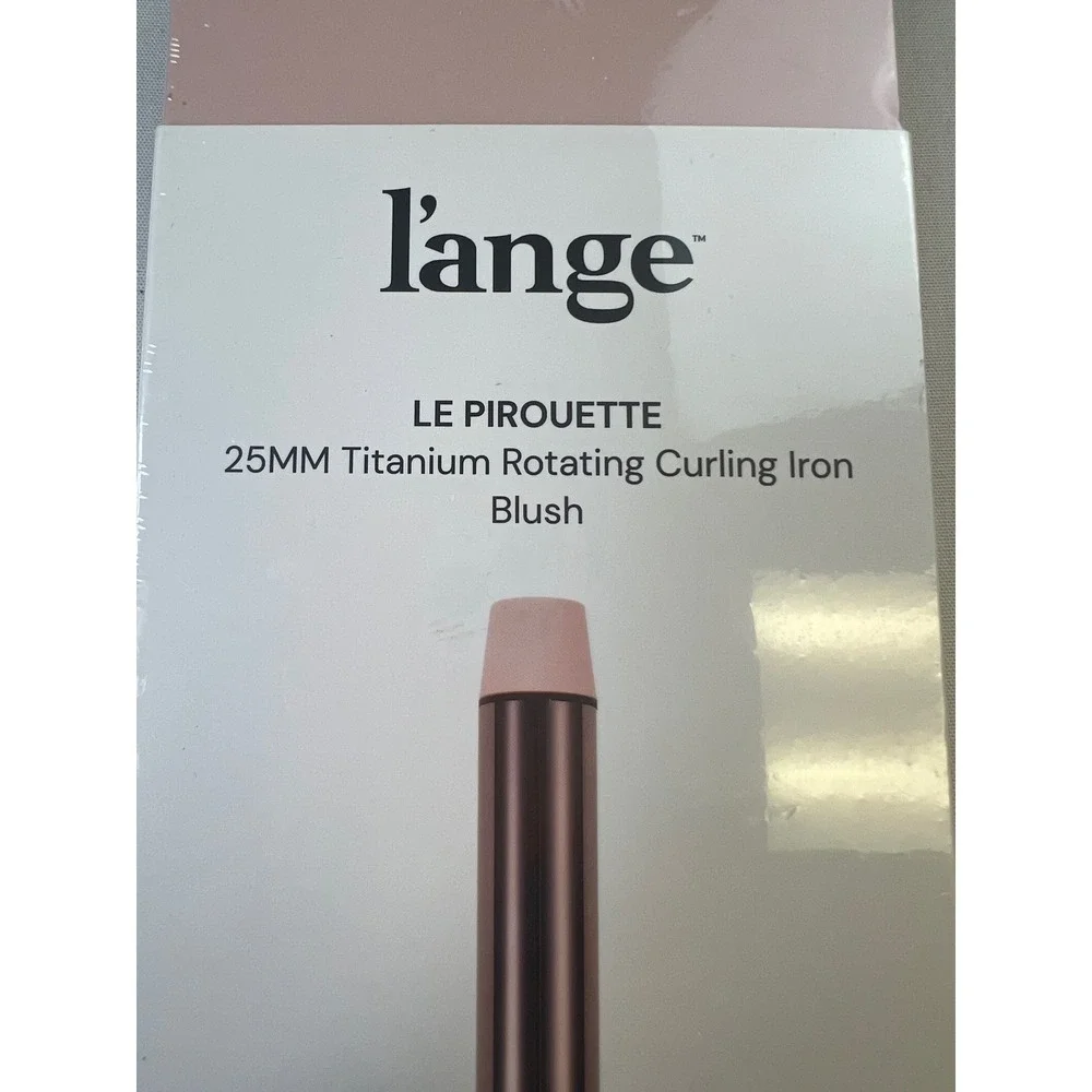 L'ANGE Le Pirouette Curling Iron Womens 25mm Blush Titanium Rotating